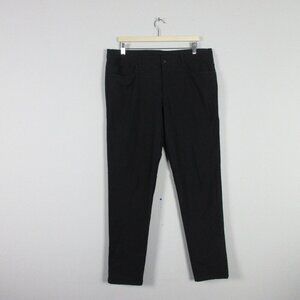 Lululemon Men ABC Slim Warpstreme Pants Casual Office Work Stretch 36 Black 470